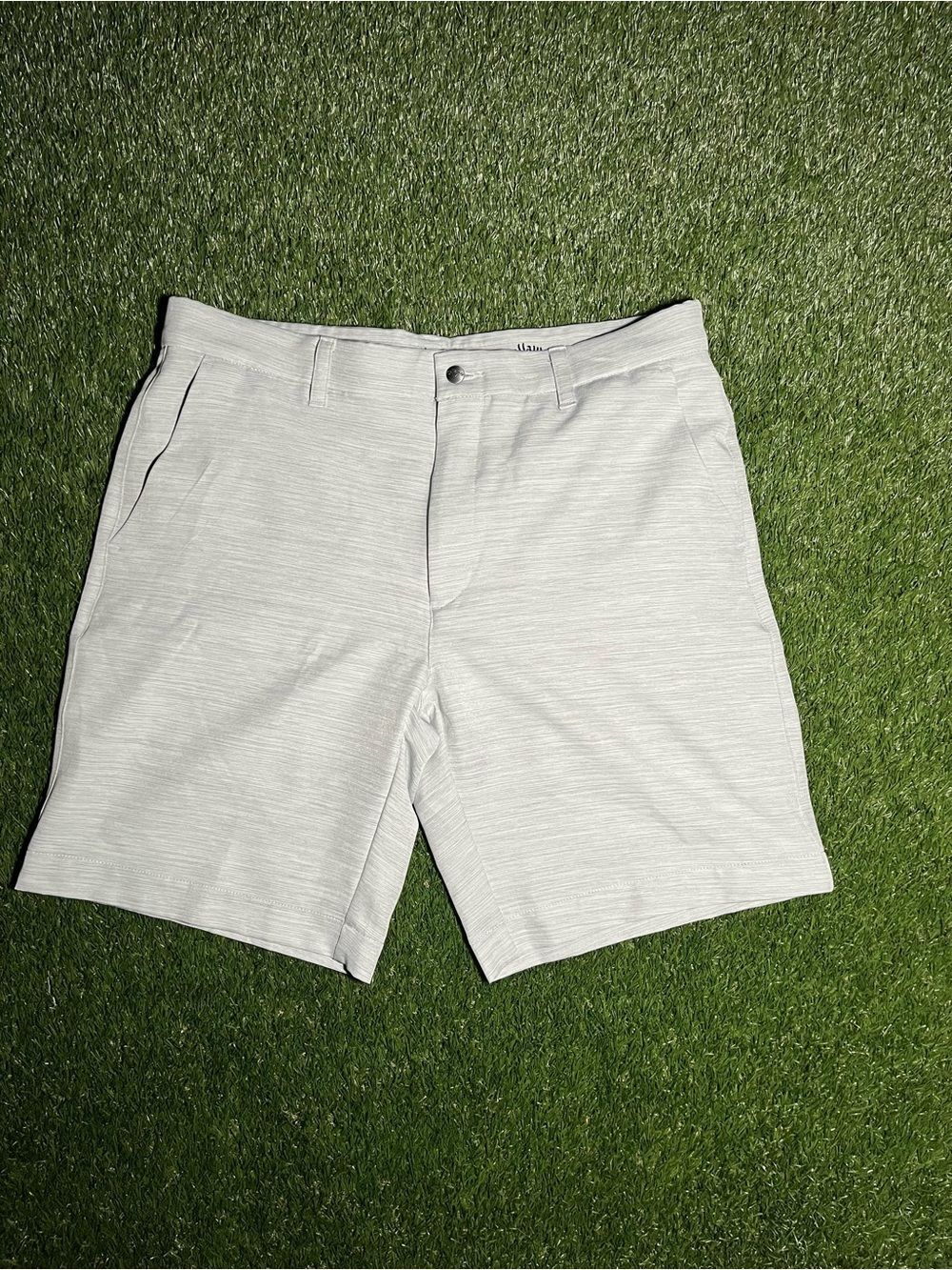 Men's 34 Callaway Golf Lightweight Heather Gray Shorts - Classic Casual